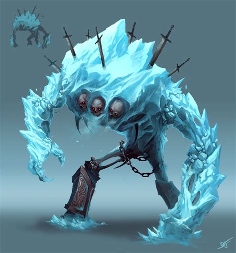 Frozen Maze Ice Ravager Diana Franco Creature Concept Art Fantasy