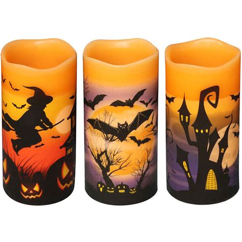 Halloween Candles Battery Operated Halloween Flameless Candles