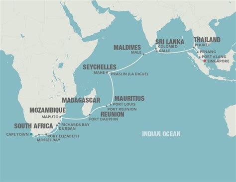 Indian Ocean Explorer Oceania 30 Night Cruise From Cape Town To