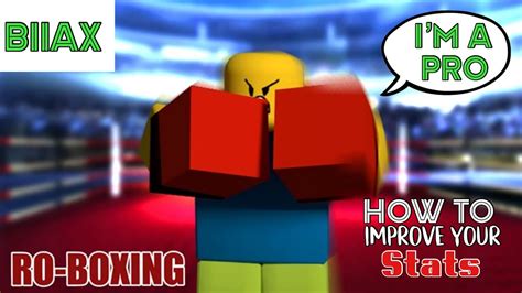 Improve Your Ro Boxing Stats Now Roblox Ro Boxing Biiax Youtube
