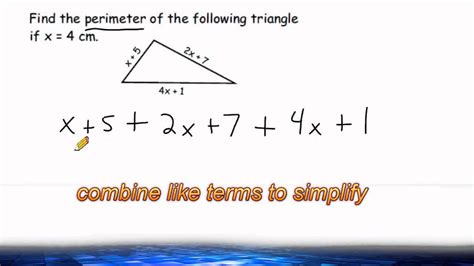 Calculating the perimeter has several practical applications. Perimeter Of A Triangle When The Sides Are Expressions ...