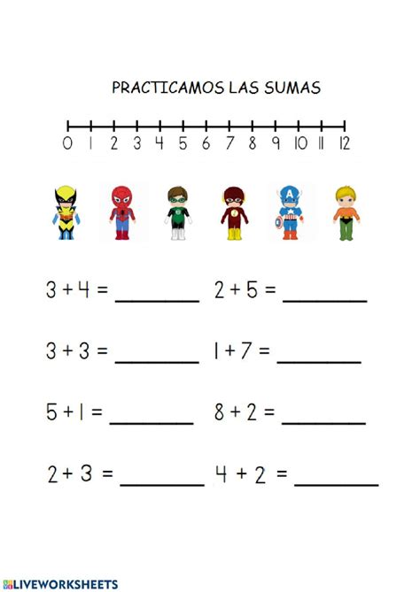 Sumas Ficha Interactiva Y Descargable Esta Es Una Actividad
