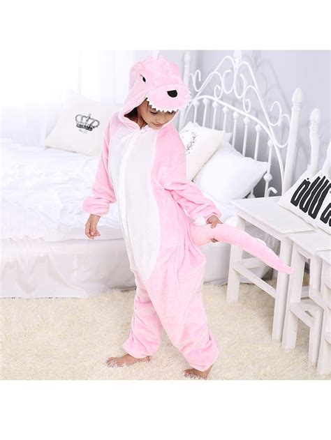Pink Dinosaur Onesie Kigurumi Pajamas Kids For Kids