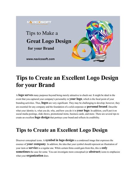 Tips To Create An Excellent Logo Design For Your Brand By
