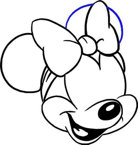 Minnie Mouse Face Sketsa Gambar Mickey Mouse Png Download Original