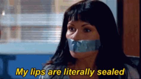 Lips Sealed Gif Lips Sealed Quiet Discover Share Gifs