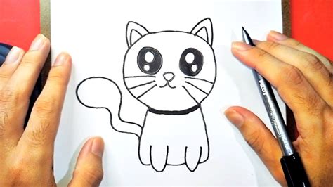 Como Desenhar Gato Kawaii Gatinho Fofo Youtube