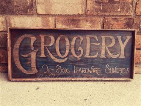 Vintage Grocery Sign Grocery Sign Vintage Etsy