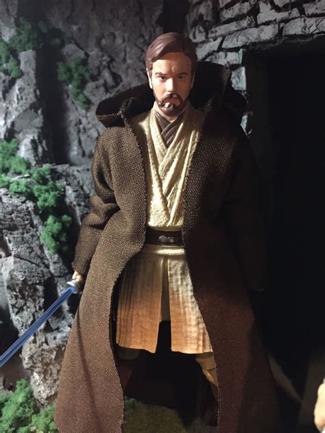 Obi Wan Kenobi Star Wars Black Series 6 Inch Custom Repaint Action