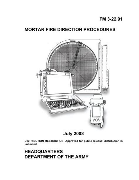 Mortar Fire Direction Procedures Army Electronic Publications
