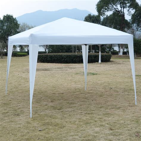 If you are planning for a family gathering of about 6 to 8. 10 x 10 EZ Pop Up Canopy Tent Gazebo