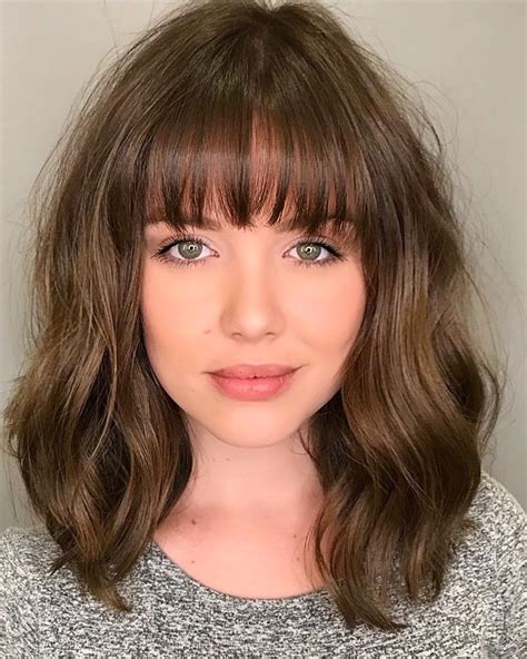 50 Most Trendy And Flattering Bangs For Round Faces In 2024 Hadviser