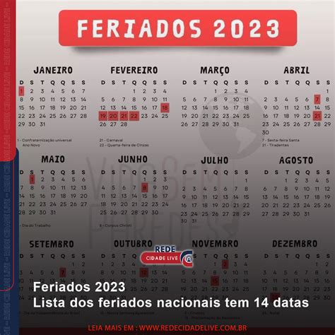 Feriados Brasileiros 2023