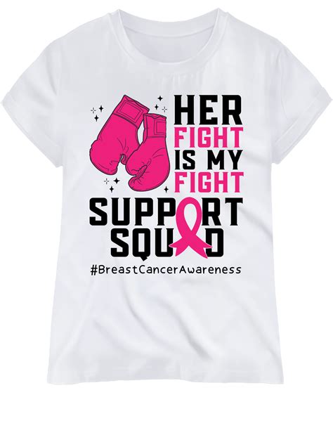 her fight breast cancer awareness shirt white the crankstar shop