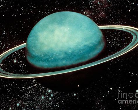 Uranus With Its Rings Poster By Nasa