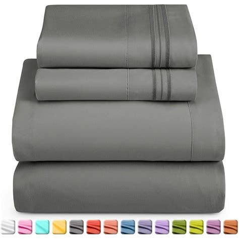 Full Size Bed Sheets Set By Nestl Bedding Deep Pocket 4 Piece Bed