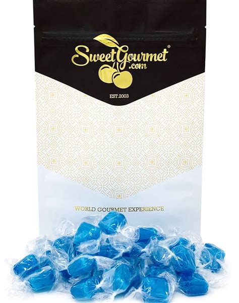 Sweetgourmet Ice Blue Mint Squares Peppermint Bulk Hard Candy