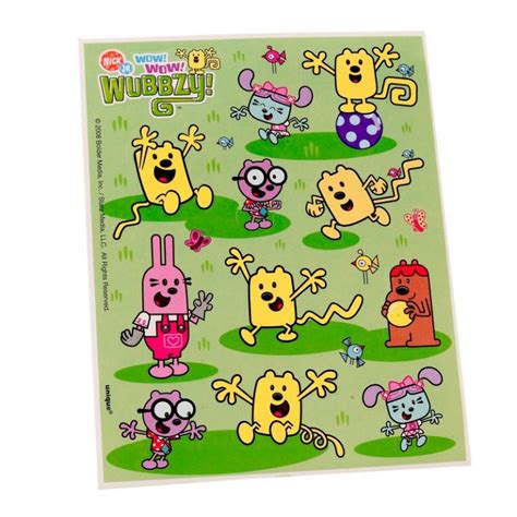 Wow Wow Wubbzy Sticker Sheets 1 Pc