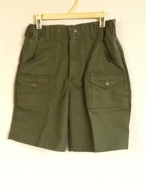 Boy Scouts Shorts Green Size 10 Waist Or 25 Large Xl Waist 42 Uniform