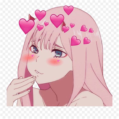 Download Picture Zero Two Free Clipart Hd Hq Png Image Emojitwo Hearts