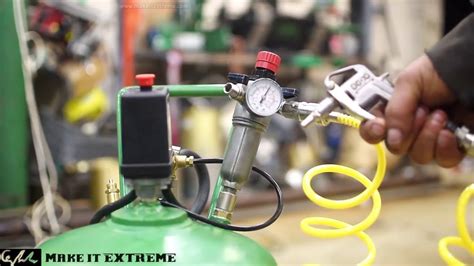 Hardware stores will cut and thread the ends for you. Silent Air Compressor (DIY) - YouTube