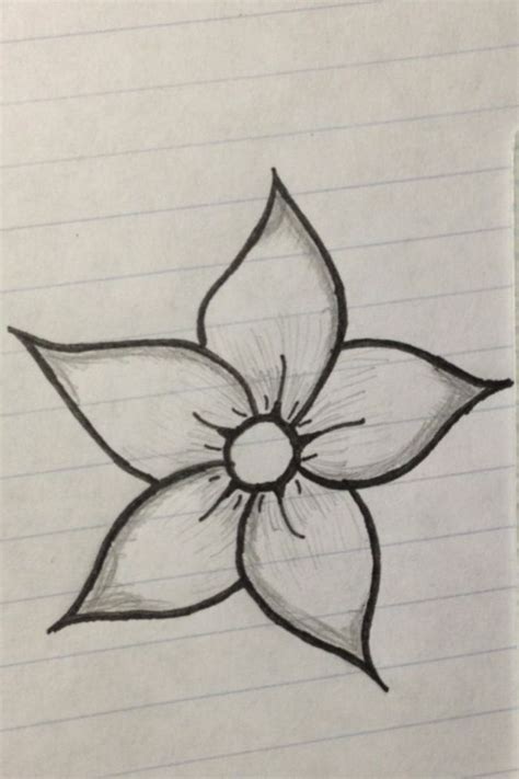 1001 Ideas De Dibujos De Flores Fáciles Y Bonitos Easy Flower Drawings Art Sketches Doodles