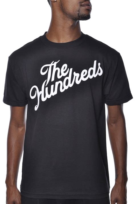 The Hundreds Forever Slant T Shirt Mens Skatewear Black