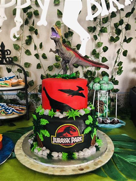 Jurassic Park Birthday Party Ideas Photo 3 Of 23 Catch My Party