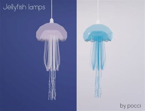 Jellyfish Ceiling Lamps By Pocci At Garden Breeze Social Sims Sims