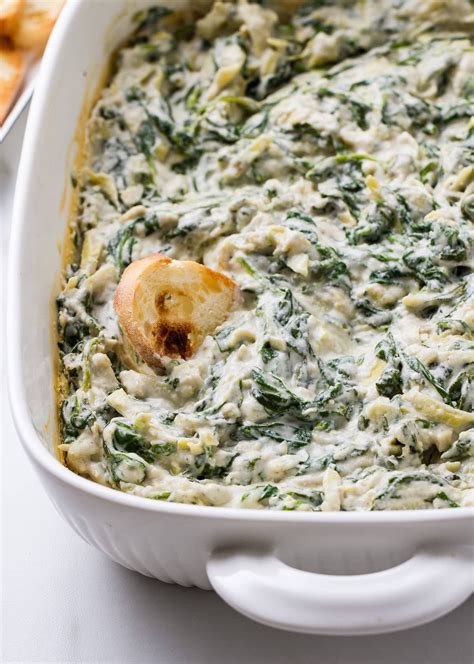Vegan Spinach Artichoke Dip Is Warm Soft And Creamy With Wonderful