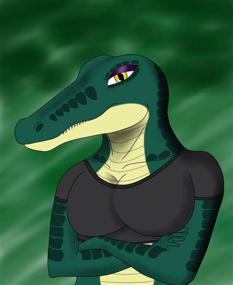 anthro alligator grumpy gator gal by amimar6 on deviantart