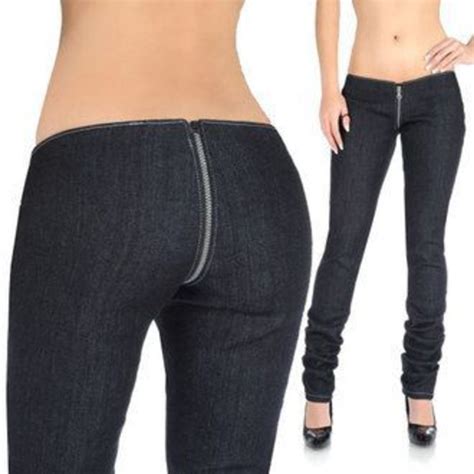 Jeans Zip Around Front To Back Zipper Wheretoget