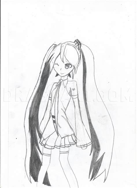 Draw Hatsune Miku Step By Step Drawing Guide By Pokeaisy Dragoart