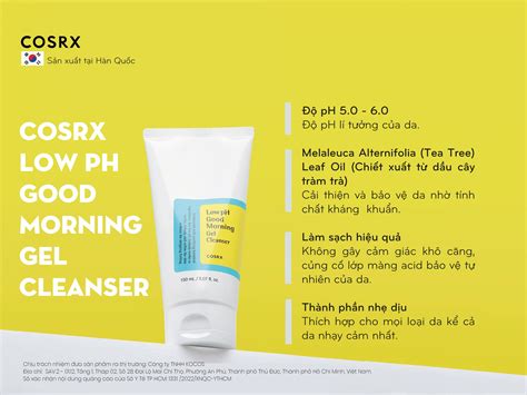 Cosrx Low Ph Good Morning Gel Cleanser Cosrx Vietnam
