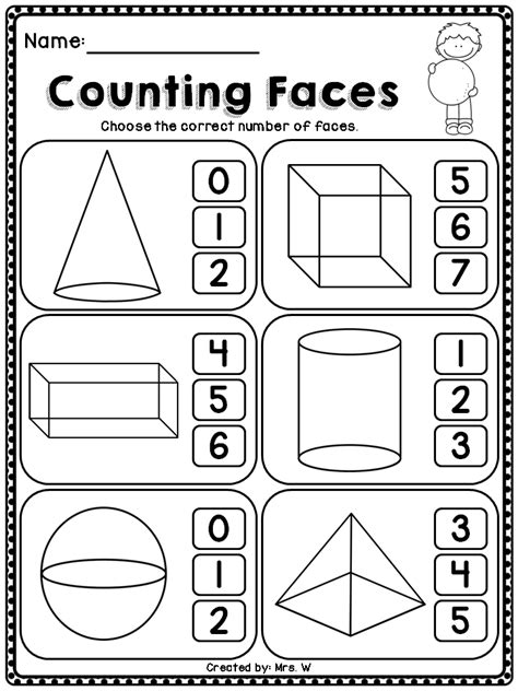 3d Shapes Worksheets Kindergarten Printable Kindergarten Worksheets