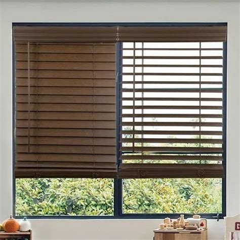Plain Brown Wooden Venetian Window Blind At Rs 150square Feet In