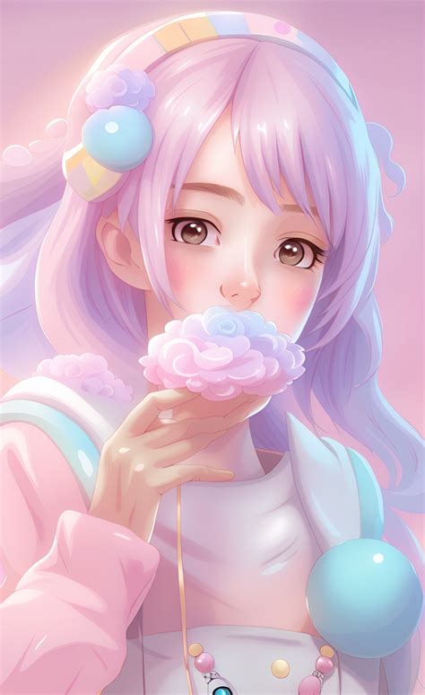 Anime Girl With Pastel By Xrebelyellx On Deviantart