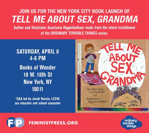 tell me about sex grandma books of wonder — feminist press