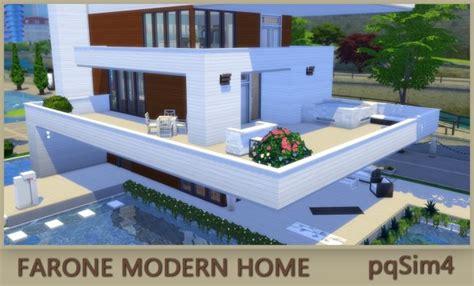 Farone Modern Home Sims 4 Residential Lots