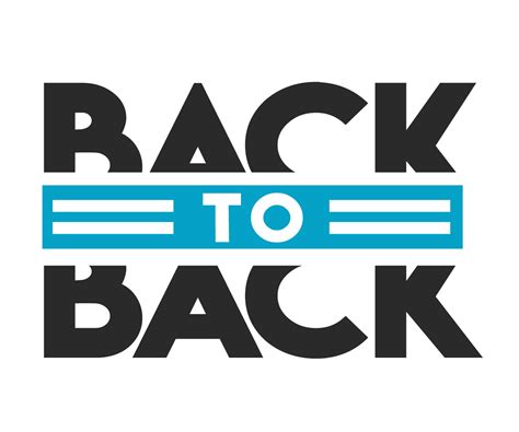 Masculine Bold Logo Design For Back To Back Or Back2back By Jay Design