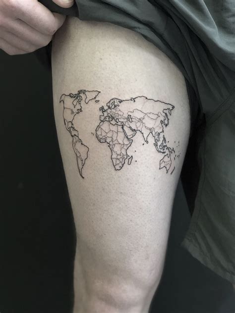 World Map Outline World Map Tattoos Map Tattoos Tattoos Porn Sex Picture