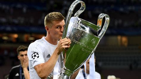 Uefa Champions League Toni Kroos Of Real Madrid Kisses The Uefa