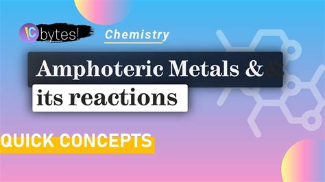 Amphoteric Metals And Related Reactions Inorganic Chemistry Quick