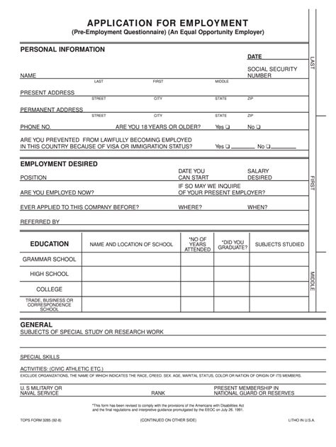Letterheads are intended for your. Employment Application - Fill Online, Printable, Fillable ...
