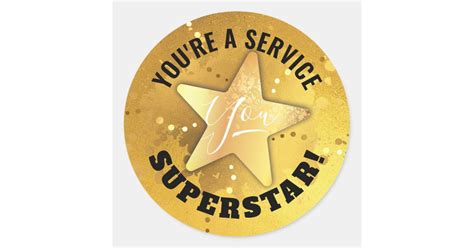 Gold Star Great Job Employee Recognition Stickers Zazzle