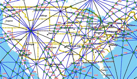 Ley Lines Map Of Us Cities