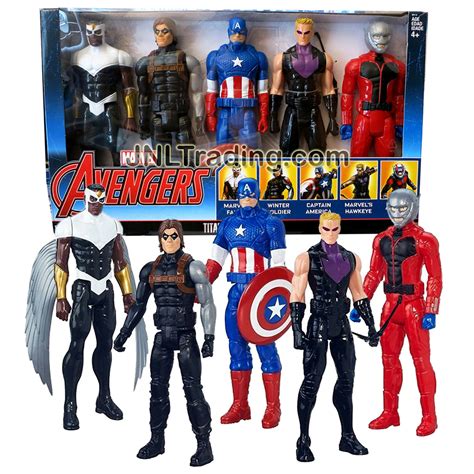 Hasbro Year 2015 Marvel Avengers Titan Hero Series 5 Pack 12 Inch Tall