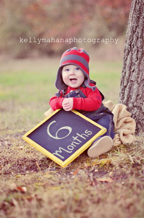 Kelly Mahana Photography 6 Month Portrait Boy 6 Month Baby Picture