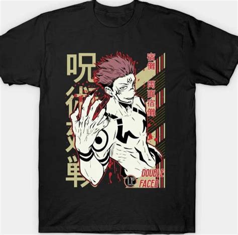 Jujutsu Kaisen Shirt Ryomen Sukuna Fan Shirt Anime Merch Etsy