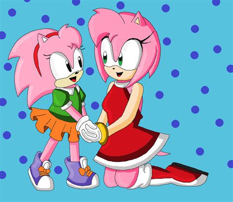 Amy Roses Together By Mydreamisdraw On Deviantart
